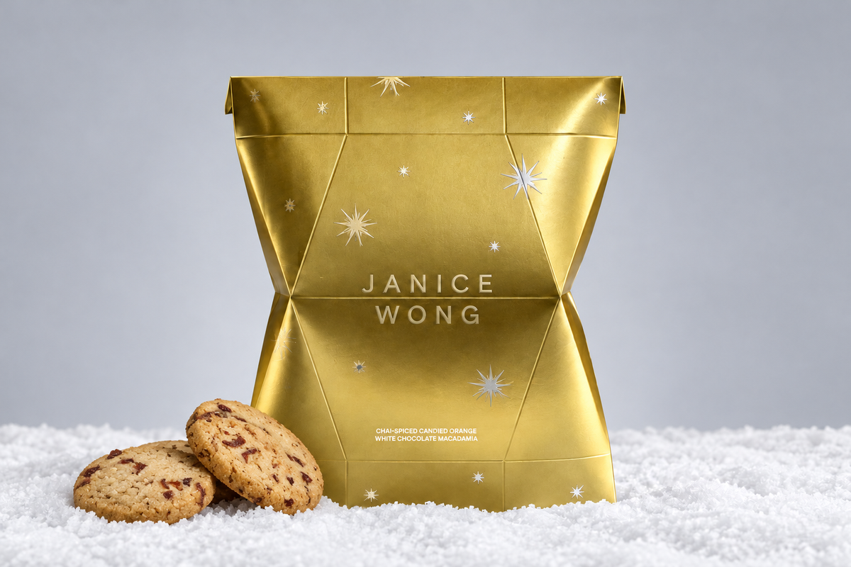 Chai Spiced Candied Orange White Chocolate Macadamia Cookies